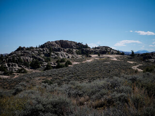 View of Hartman Rocks Recreation Area in Gunnison Colorado 