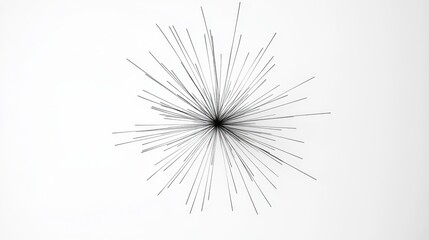 Obraz premium Minimalist Abstract Radial Burst Design