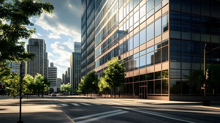 Obraz premium オフィス街のビル