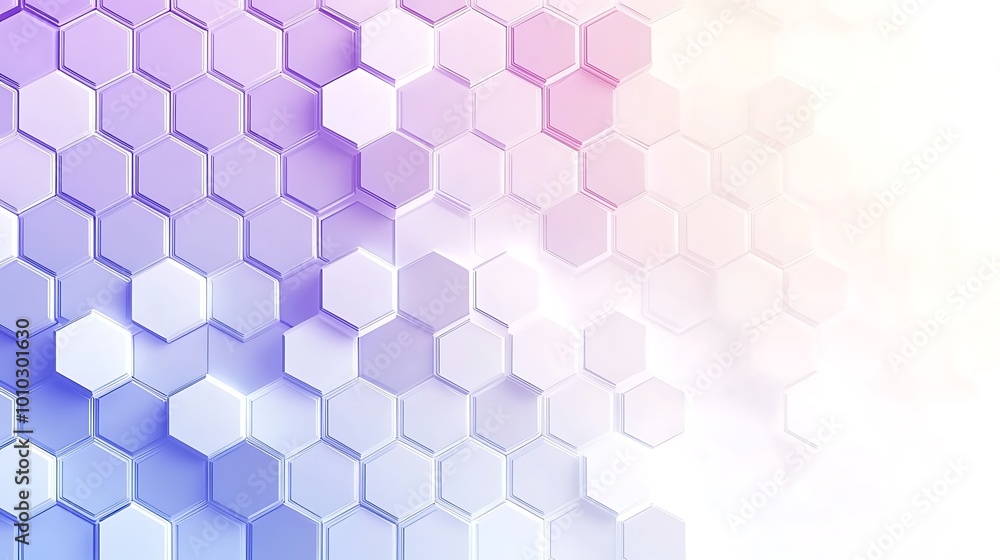 Aufkleber abstract background with a geometric pattern of white, pink and purple hexagons.