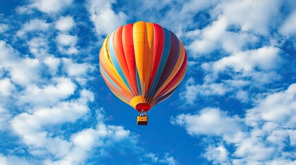 Fototapeta premium Colorful Hot Air Balloon in Clear Sky