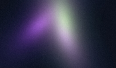 Abstract purple blue grainy glowing color spots stains backdrop design. Modern grainy gradient spots multicolored texture web banner, poster and landing page.