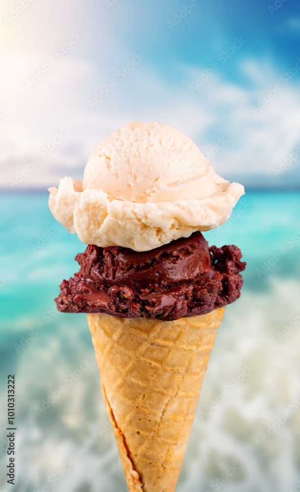 Canvas Prints Tasty sweet cold Ice cream