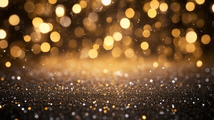 Sparkling light on glossy backdrop