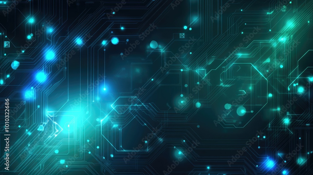 Poster technological abstract concept backgrounds