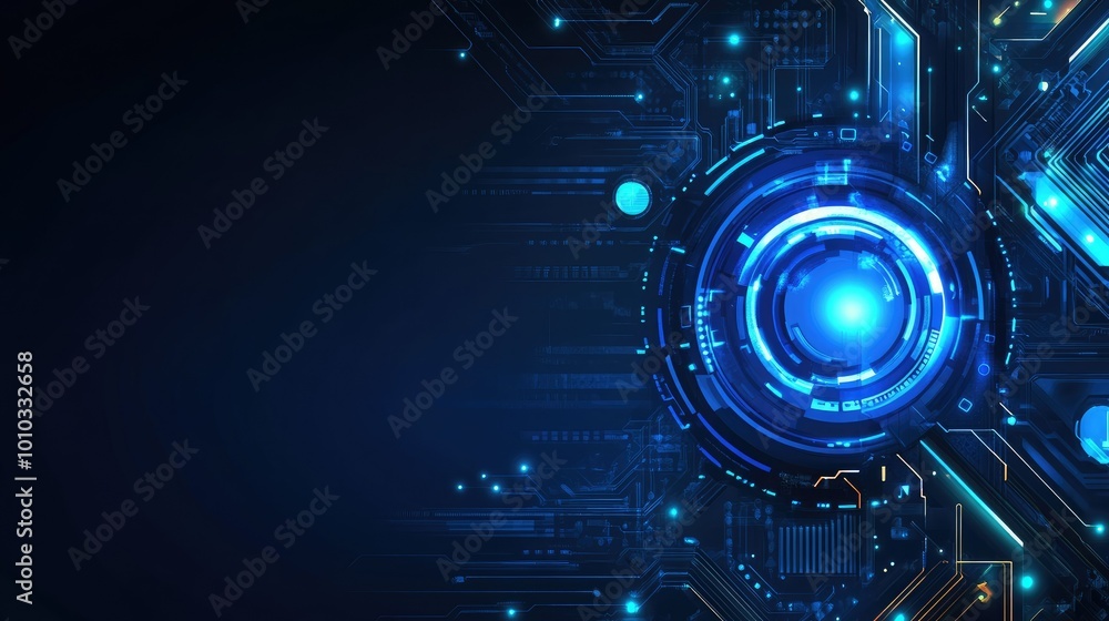 Poster technological abstract concept backgrounds