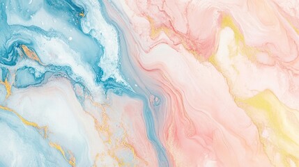 Fototapeta premium Abstract blue and pink marble texture with gold glitter.