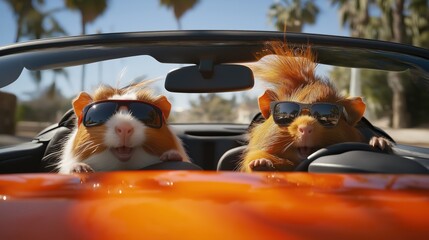 driving a car