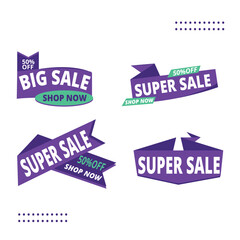 salebanner13Vector combo offer promotional banner mega offers labels and business sale banner