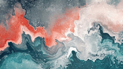 Naklejka premium Abstract colorful swirls of blue, gray, and pink paint.