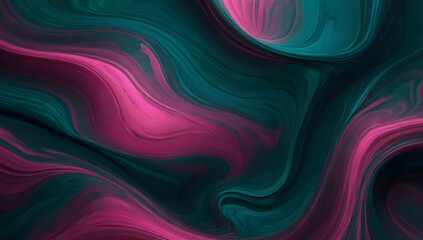 Swirling abstract pattern in teal and magenta hues