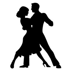 silhouette of person dancing man and woman