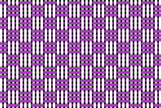 Purple and white abstract art of horizontal and vertical lines moving irregularly.