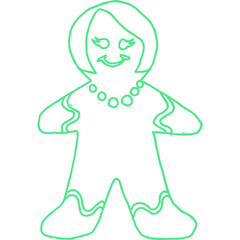 Christmas, New Year Vector Icon element, Isolated white background