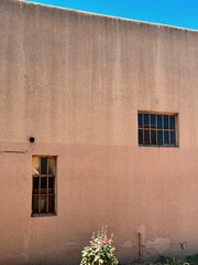 Window in adobe wall