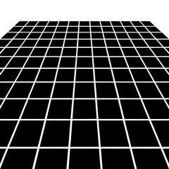grid perspective floor outline coloring book page line art drawing
