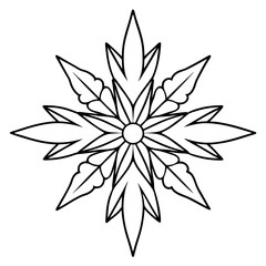 Fototapeta premium hallucinogen set marijuana leaves outline coloring book page line art drawing