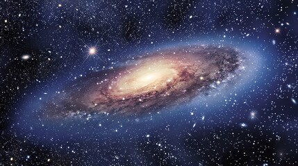 Big Bang colorful space galaxy fog cloud nebula. Universe science astronomy and stary night cosmos mockup background. Supernova concept wallpaper