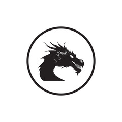 Dragon Snake Logo Design Vector Illustration