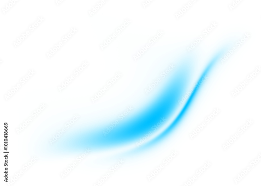 Poster dynamic blue flowing wave lines design element
