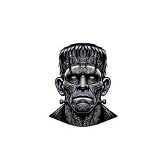 Vector Frankenstein's Monster like illustration