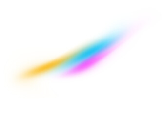 Modern abstract rainbow wave transparent background. Dynamic rainbow flowing wave lines shape