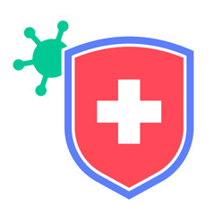 Immune Body Icon, Medical Health