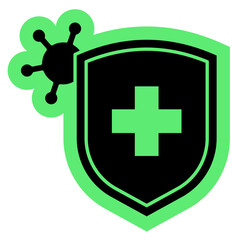 Immune Body Icon, Medical Health