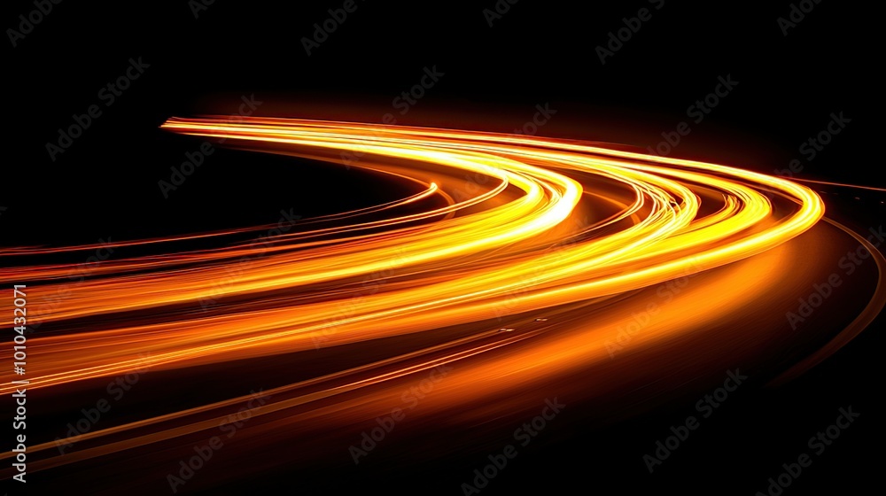 Aufkleber abstract glowing lines of light create a dynamic and artistic composition.