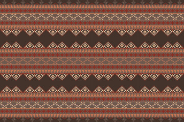 Aztec geometric art ornament.Embroidery ethnic oriental pixel art pattern.Ethnic geometric fabric pattern Cross Stitch.Abstract,vector,illustration,Texture,frame,decoration,motifs,silk wallpaper