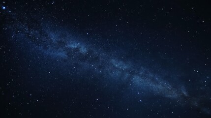 Fototapeta premium A Night Sky with the Milky Way Galaxy and Stars