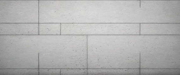 Fototapeta premium Modern style background and cement wall texture. white cement cinder block wall texture - background. Panorama of White Granite Exterior Wall Tiles Pattern with Smooth Surface texture and background. 