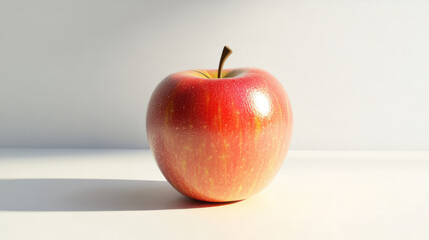 apple,3D apple on white background
