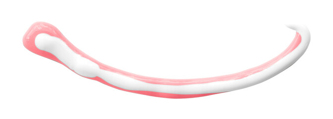 pink watercolor drop zigzag isolated on transparent background