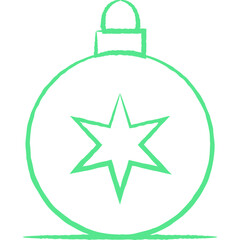 Christmas, New Year Vector Icon element, Isolated white background