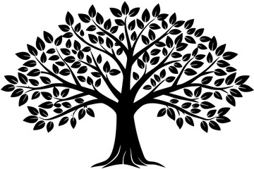 Obraz premium tree silhouette vector
