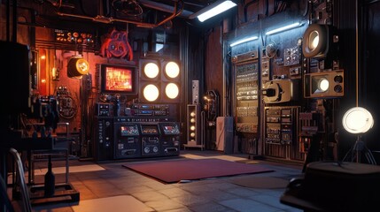 Electric Room with Cinematic Equipment