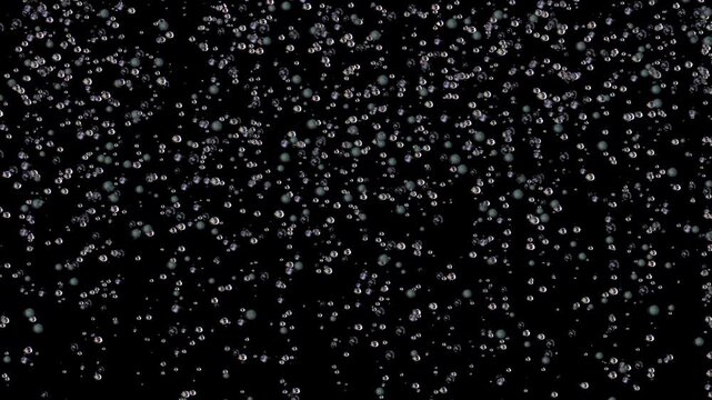 立ち上る泡（アルファチャンネル付・4K）Rising bubbles (with alpha channel, 4K)・foam・bubble・bubbles・alpha channel・気泡・炭酸・バブル・シュワシュワ・シャンパンのCG映像素材（アルファチャンネル付き）