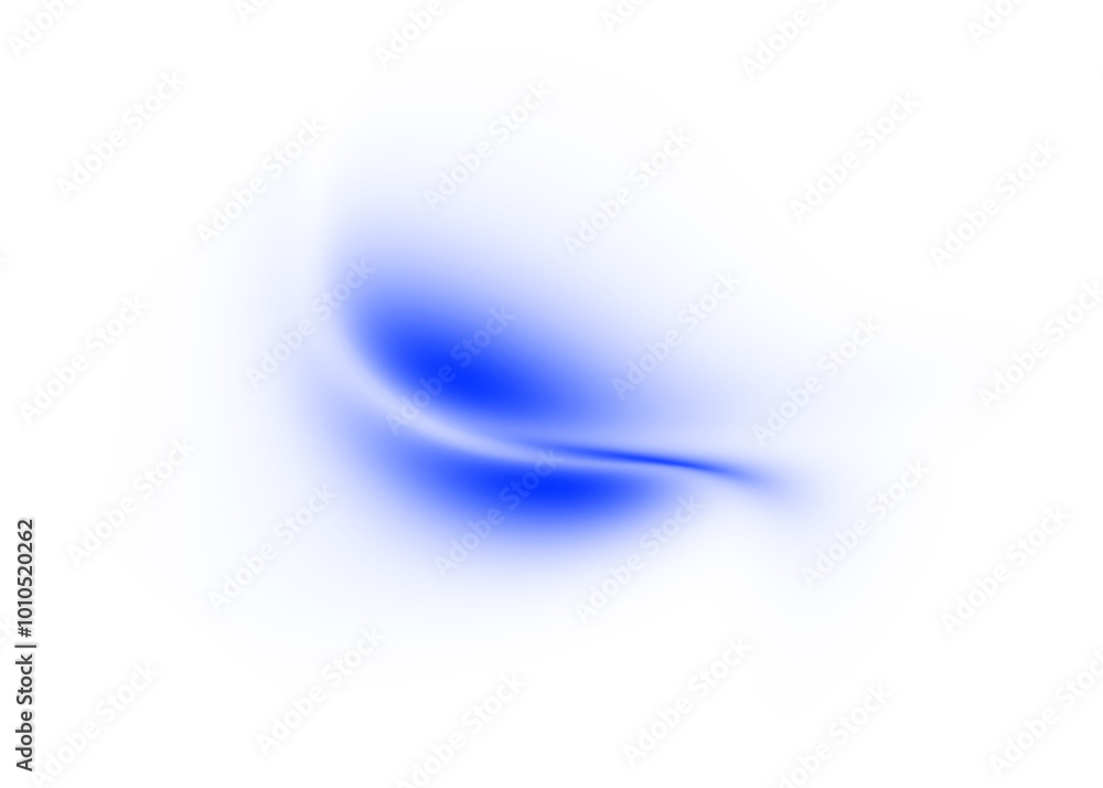 Poster abstract blue gradient wave on transparent background. dynamic blue gradient shape design element.