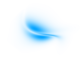 Abstract blue gradient wave on transparent background. Dynamic blue gradient shape design element.