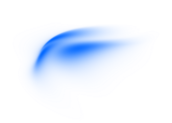 Abstract blue gradient wave transparent background. Dynamic blue flowing wave lines design element