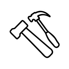 construction tools icon with Transparent Background Clipart