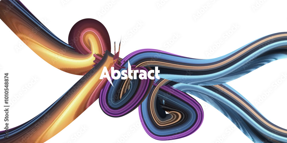 Poster vector 3d abstract background with paper cut shapes. colorful carving art. paper craft landscape wit