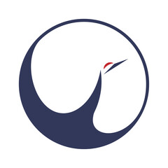 crane (any bird of the family Gruidae, esp. the red-crowned crane, Grus japonensis)