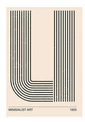 Poster in 70s style with retro alphabet letters