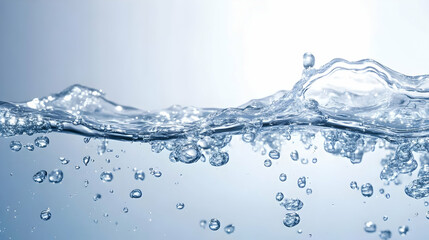 Water Splash with Bubbles