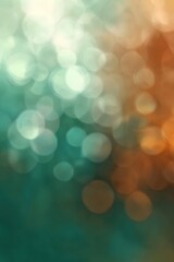 Abstract Green and Brown Bokeh Background