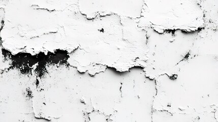 Fototapeta premium White background with painted grungy pattern, abstract panoramic web banner