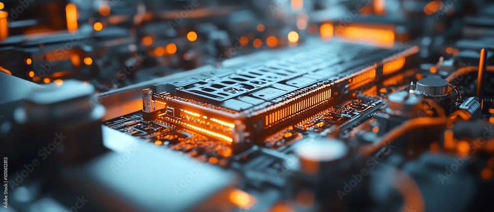 Poster intricate closeup of electric vehicle battery cell assembly, capturing the complexity and sophistica