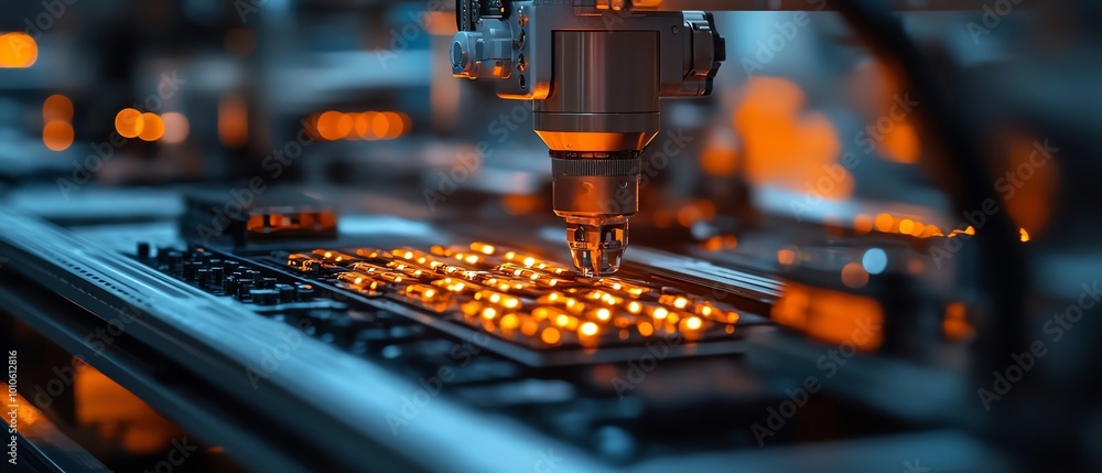 Poster intricate closeup of electric vehicle battery cell assembly, capturing the complexity and sophistica